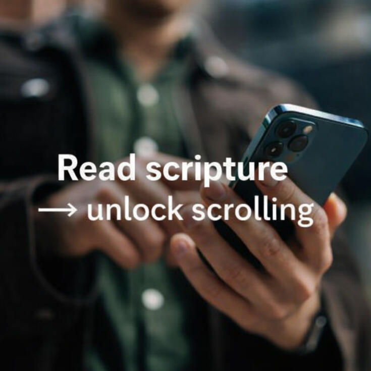 Read scripture → unlock scrolling